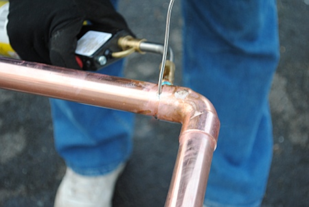 Soldering the Loop Antenna Joints